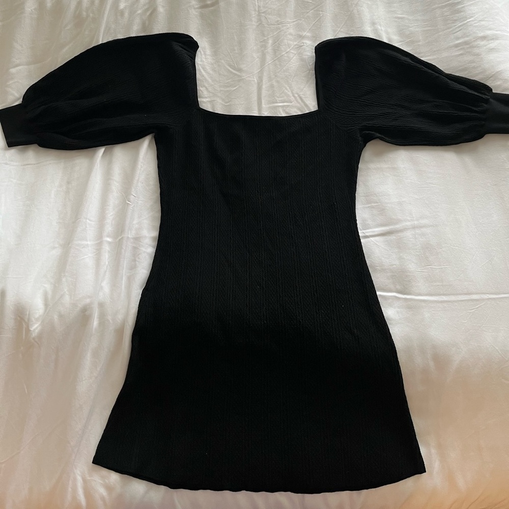 Sezane Black Clelia Dress XL - Picture 3 of 5